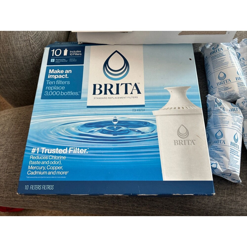 Official Brita Pitcher Replacement Filters 10 Pack One Opened 9 Sealed